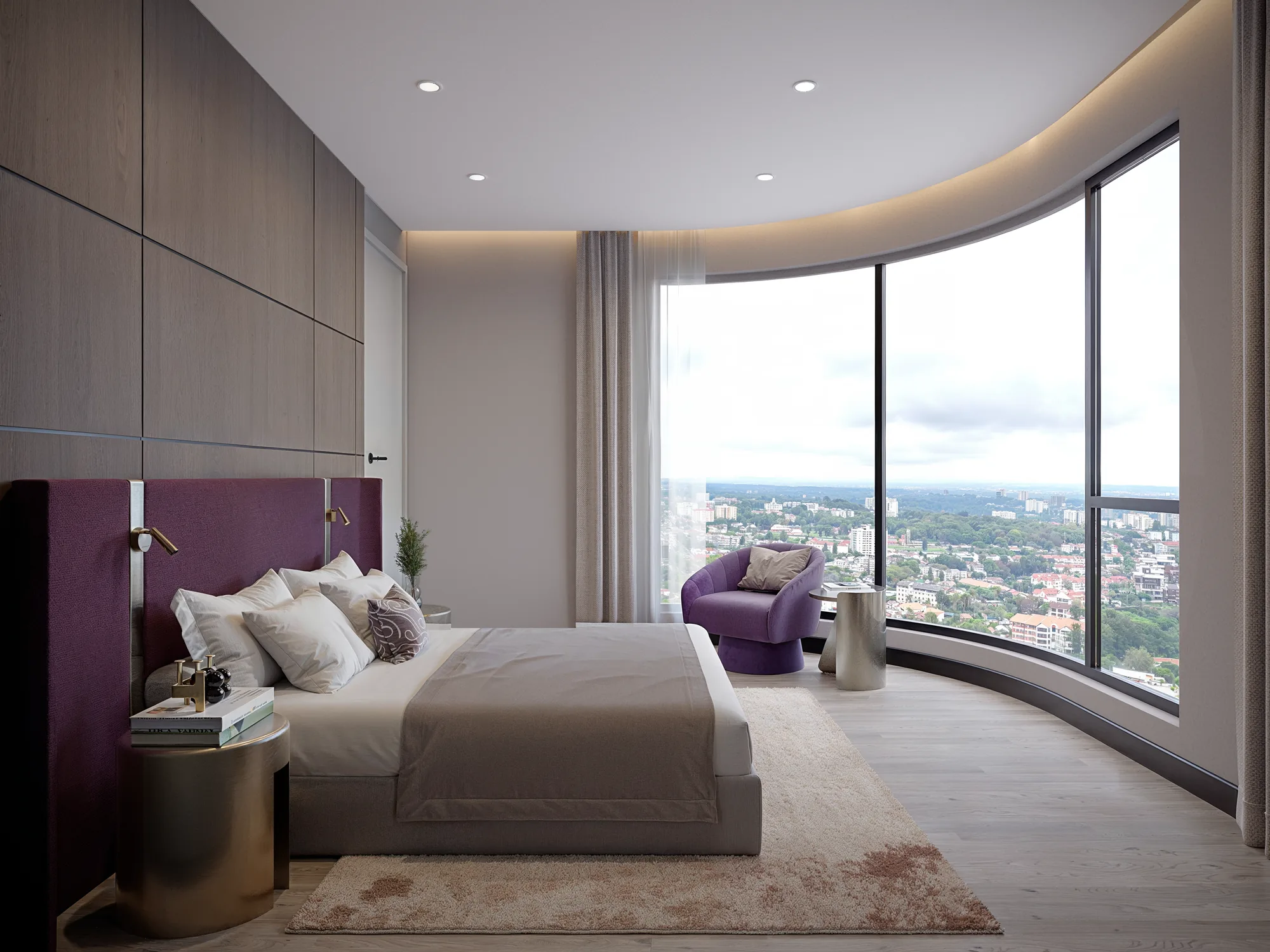 Amethyst two-bedroom apartment bedroom