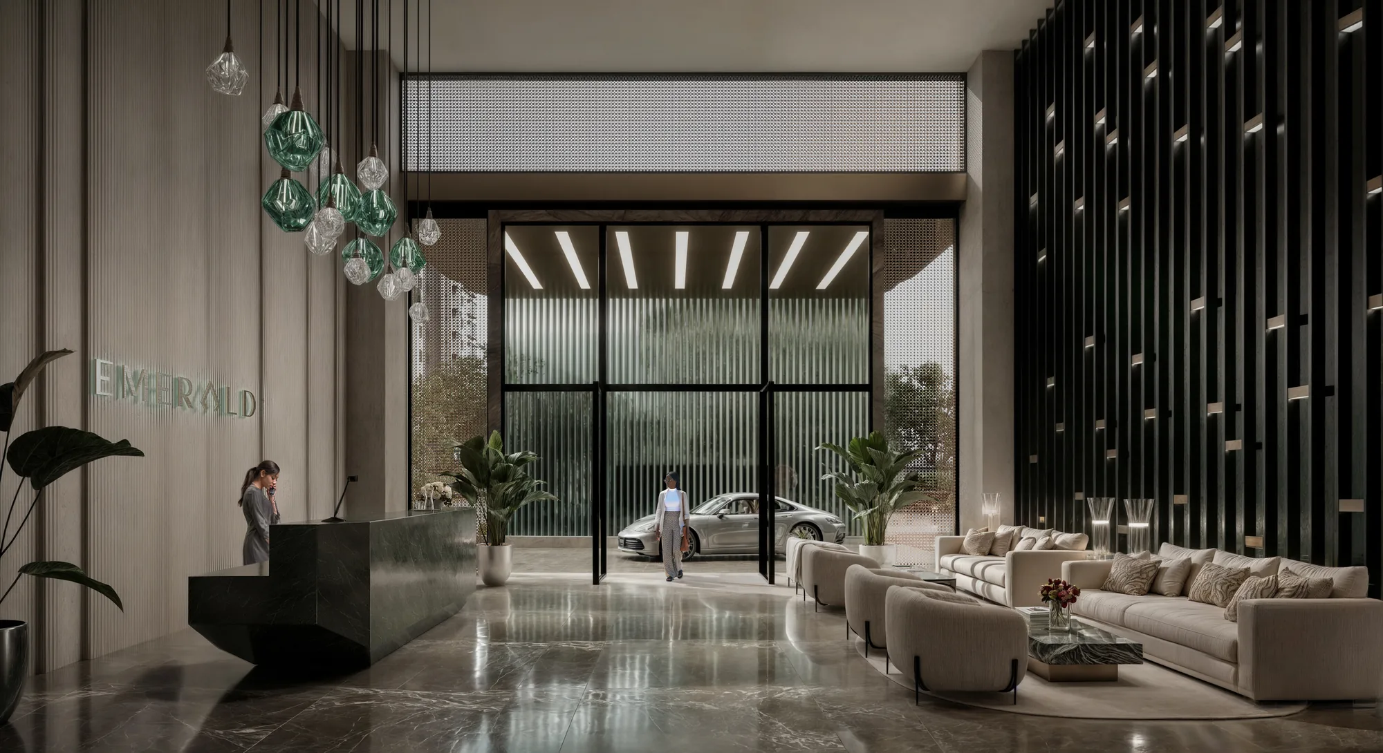Emerald Springs reception lounge